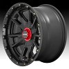 KMC KM100 Sync Satin Black Custom Truck Wheels 9